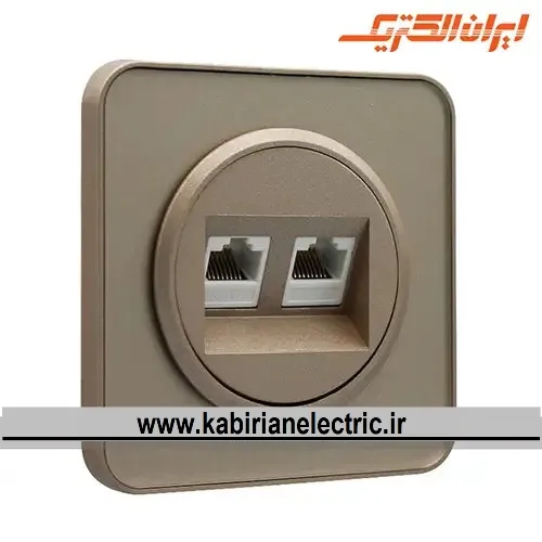 KB-001620 سوکت شبکه کامپیوتر اسپیناس بژ زه بژ ایران الکتریک - تصویر 1