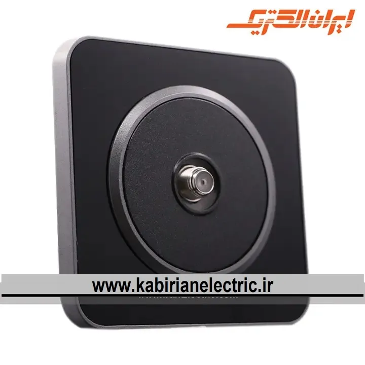 KB-001631 پریز آنتن SAT اسپیناس زغالی زه مشکی ایران الکتریک - تصویر 1