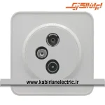 پریز آنتن RD-SAT-TV اسپیناس سفید زه سفید ایران الکتریک - تصویر 2