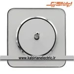 کلید تک پل اهرمی اسپیناس سیلور زه سفید میان سفید ایران الکتریک - تصویر 2