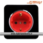 پریز برق UPS اسپیناس سیلور زه مشکی میان مشکی ایران الکتریک - تصویر 2