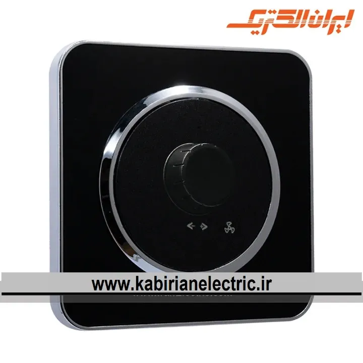 KB-001729 کلید دیمر اسپیناس سیلور زه مشکی میان مشکی ایران الکتریک - تصویر 1