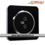 پریز آنتن RD-SAT-TV اسپیناس سیلور زه مشکی میان مشکی ایران الکتریک