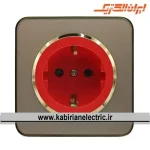 پریز برق UPS اسپیناس طلایی زه بژ میان بژ ایران الکتریک - تصویر 2