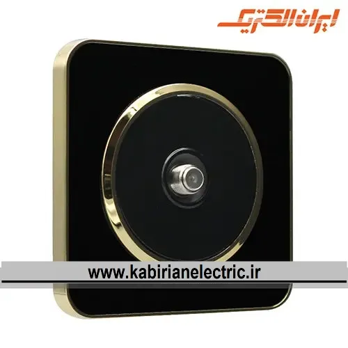 KB-001827 پریز آنتن SAT اسپیناس طلایی زه مشکی میان مشکی ایران الکتریک - تصویر 1