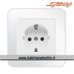 پریز برق ارت سرامیک ارس سفید ایران الکتریک - تصویر 2