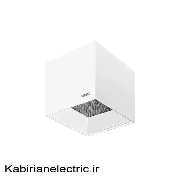 KB-001975 چراغ سقفی روکار Cube بدنه سفید 22 وات EDC - تصویر 1