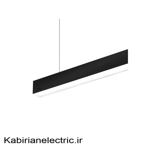 KB-002006 چراغ خطی لاینیوم آویز بدنه مشکی 48 وات EDC - تصویر 1