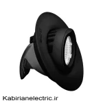 چراغ سقفی توکار پرسین 15 وات گرد بدنه مشکی EDC COB