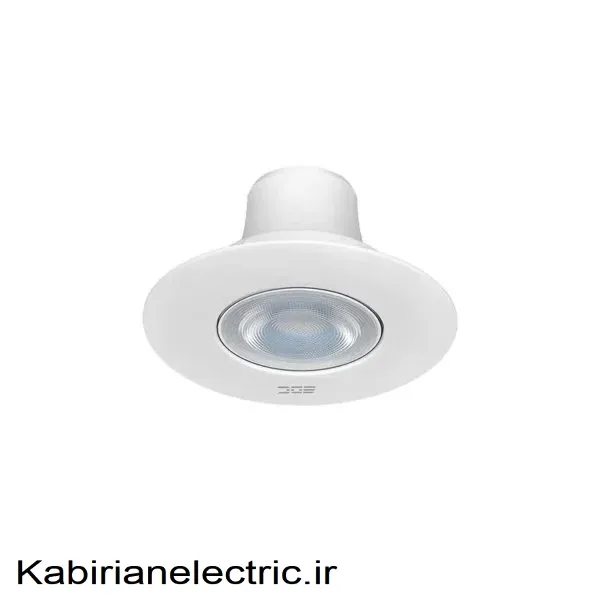 KB-002054 چراغ سقفی توکار اکونومی ساده گرد 9 وات EDC - تصویر 1