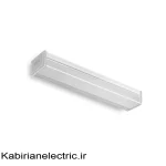 چراغ دیواری داخلی دابل افکت بدنه سفید 30 سانت 15 وات EDC