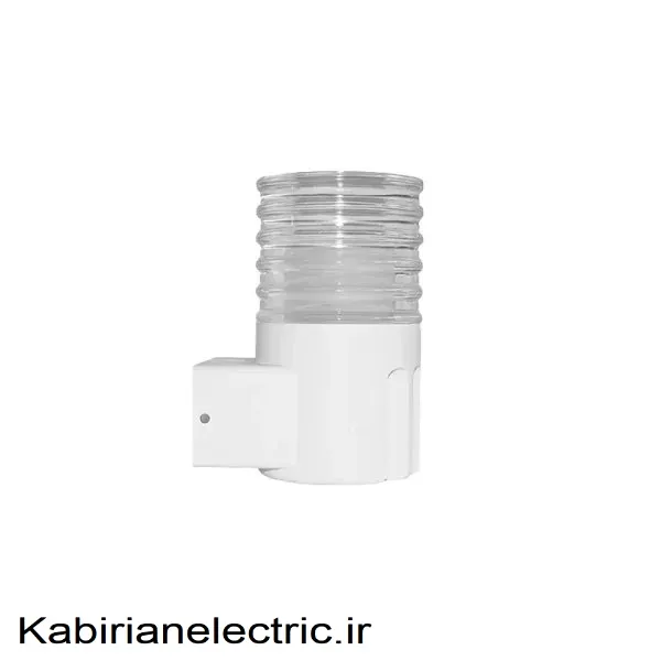 KB-002097 چراغ دیواری فضای آزاد کریستالی یک طرفه بدنه سفید 5 وات EDC - تصویر 1