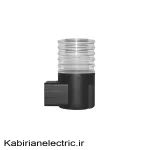 چراغ دیواری فضای آزاد کریستالی یک طرفه بدنه مشکی 5 وات EDC