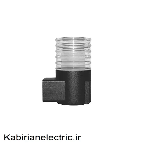 KB-002098 چراغ دیواری فضای آزاد کریستالی یک طرفه بدنه مشکی 5 وات EDC - تصویر 1
