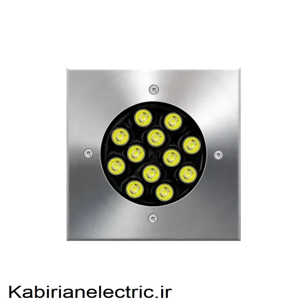 KB-002106 چراغ دفنی مربع 12 وات EDC - تصویر 1