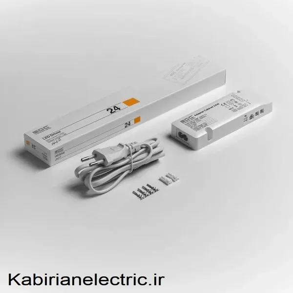 KB-002190 آداپتور کابینتی 1/8 آمپر 12 ولت 24 وات EDC - تصویر 1